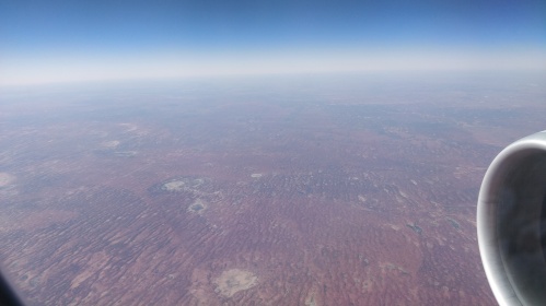Views from the plane window - desert